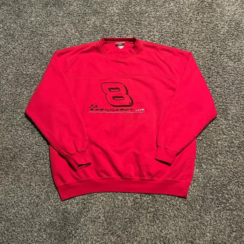 Vintage NASCAR Dale Earnhardt Jr red crewneck sweatshirt